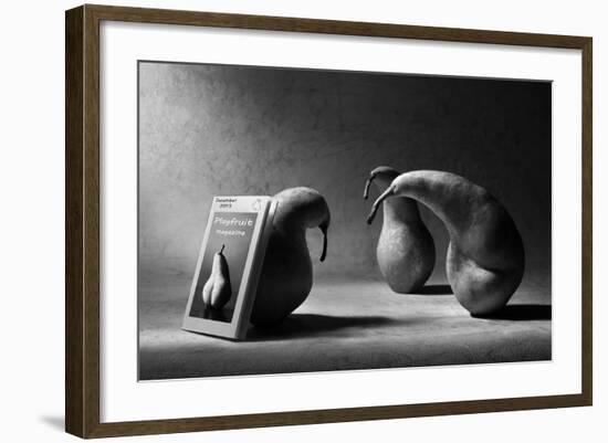 What are You Reading, Son?!-Victoria Ivanova-Framed Photographic Print