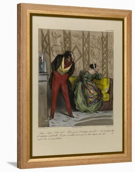 What are You Saying? We Spent All Your Dowry-Honore Daumier-Framed Premier Image Canvas