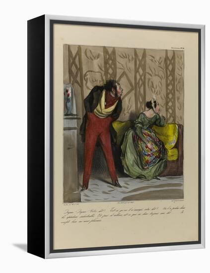 What are You Saying? We Spent All Your Dowry-Honore Daumier-Framed Premier Image Canvas