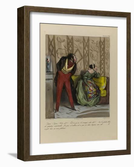 What are You Saying? We Spent All Your Dowry-Honore Daumier-Framed Giclee Print