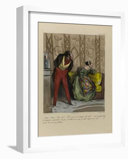 What are You Saying? We Spent All Your Dowry-Honore Daumier-Framed Giclee Print