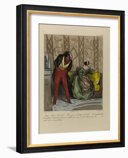 What are You Saying? We Spent All Your Dowry-Honore Daumier-Framed Giclee Print