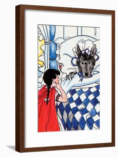 What Big Ears You Have-Julia Letheld Hahn-Framed Art Print