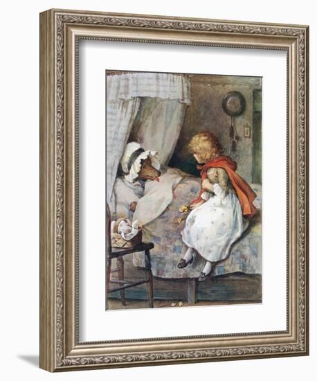 'What Big Eyes You Have, Grandmother!' Said She-William Henry Margetson-Framed Giclee Print