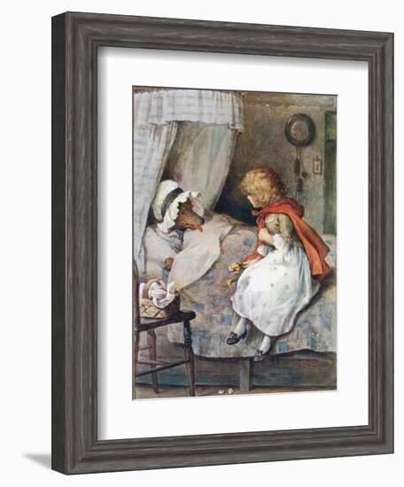 'What Big Eyes You Have, Grandmother!' Said She-William Henry Margetson-Framed Giclee Print