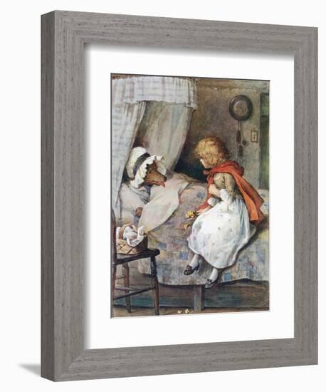 'What Big Eyes You Have, Grandmother!' Said She-William Henry Margetson-Framed Giclee Print