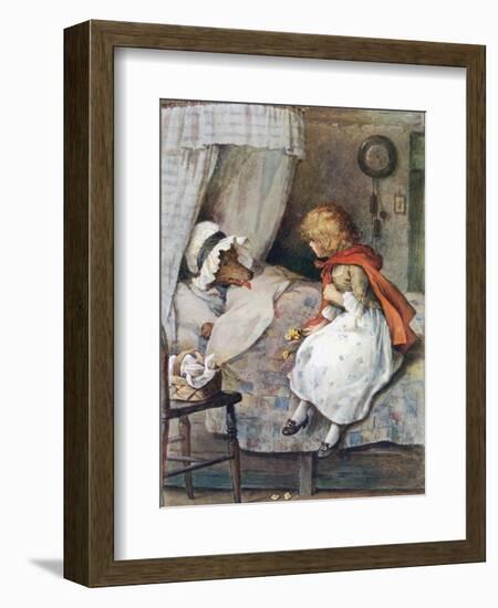 'What Big Eyes You Have, Grandmother!' Said She-William Henry Margetson-Framed Giclee Print