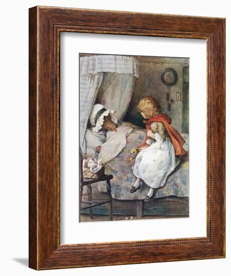 'What Big Eyes You Have, Grandmother!' Said She-William Henry Margetson-Framed Giclee Print