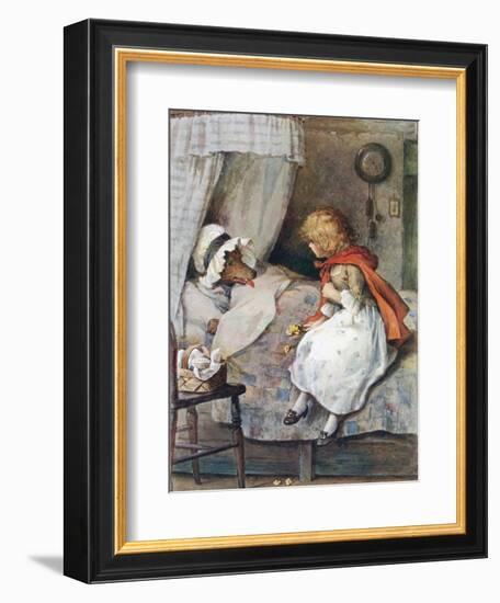 'What Big Eyes You Have, Grandmother!' Said She-William Henry Margetson-Framed Giclee Print