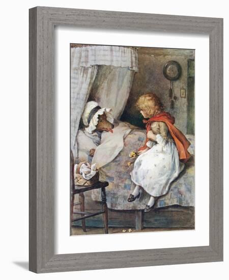 'What Big Eyes You Have, Grandmother!' Said She-William Henry Margetson-Framed Giclee Print