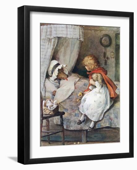 'What Big Eyes You Have, Grandmother!' Said She-William Henry Margetson-Framed Giclee Print