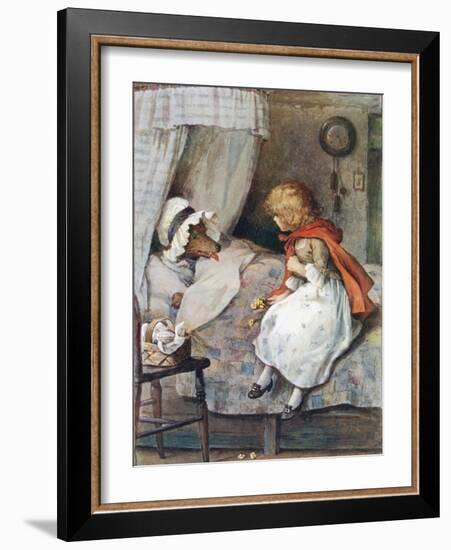 'What Big Eyes You Have, Grandmother!' Said She-William Henry Margetson-Framed Giclee Print