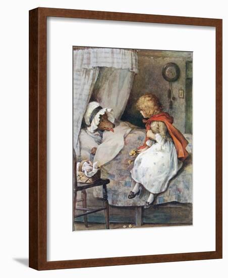 'What Big Eyes You Have, Grandmother!' Said She-William Henry Margetson-Framed Giclee Print