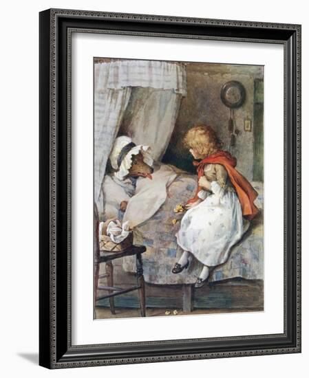 'What Big Eyes You Have, Grandmother!' Said She-William Henry Margetson-Framed Giclee Print