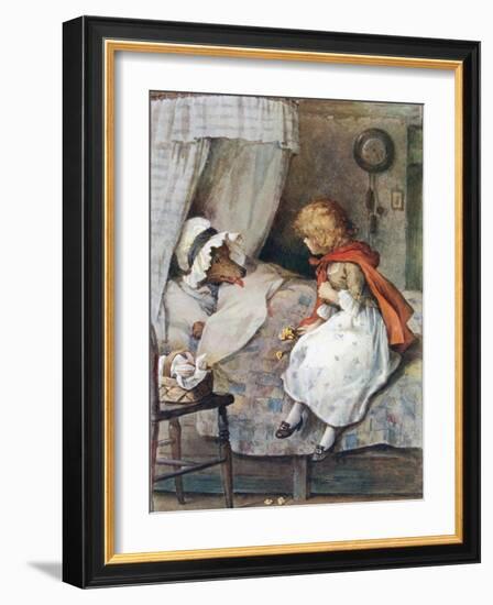 'What Big Eyes You Have, Grandmother!' Said She-William Henry Margetson-Framed Giclee Print