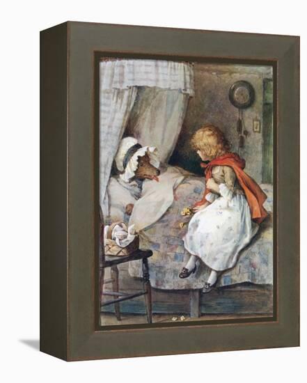 'What Big Eyes You Have, Grandmother!' Said She-William Henry Margetson-Framed Premier Image Canvas