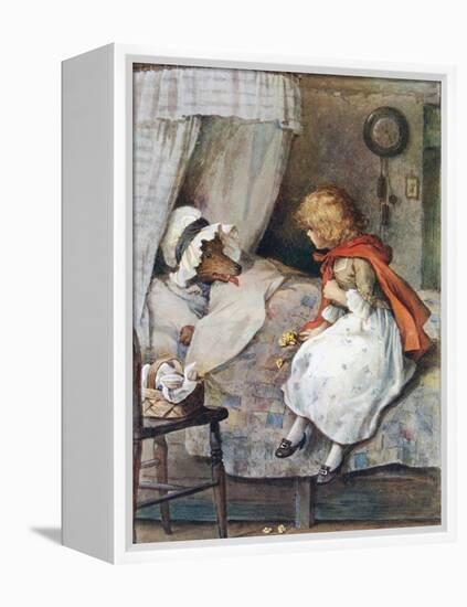 'What Big Eyes You Have, Grandmother!' Said She-William Henry Margetson-Framed Premier Image Canvas