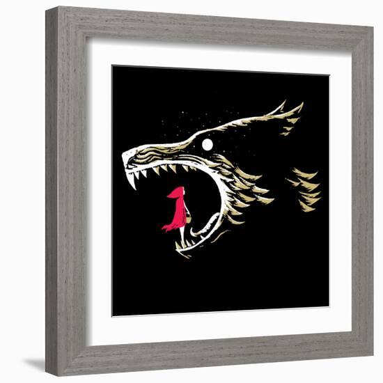 What Big Teeth You Have-Michael Buxton-Framed Art Print