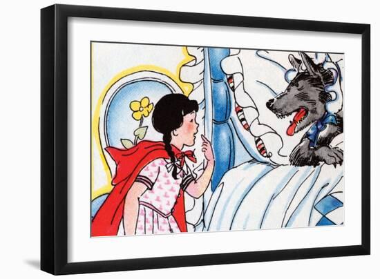 What Big Teeth You Have-Julia Letheld Hahn-Framed Art Print