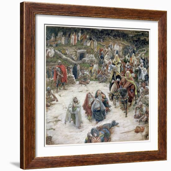 What Christ Saw from the Cross, Illustration for 'The Life of Christ', C.1886-96-James Tissot-Framed Giclee Print