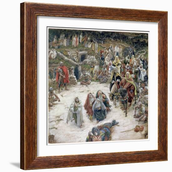 What Christ Saw from the Cross, Illustration for 'The Life of Christ', C.1886-96-James Tissot-Framed Giclee Print