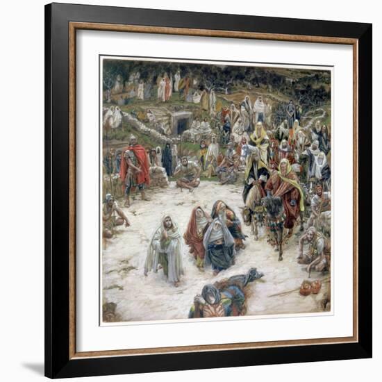 What Christ Saw from the Cross, Illustration for 'The Life of Christ', C.1886-96-James Tissot-Framed Giclee Print