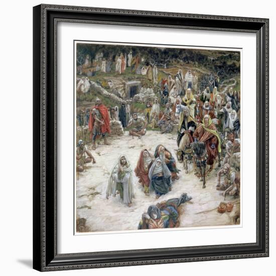 What Christ Saw from the Cross, Illustration for 'The Life of Christ', C.1886-96-James Tissot-Framed Giclee Print