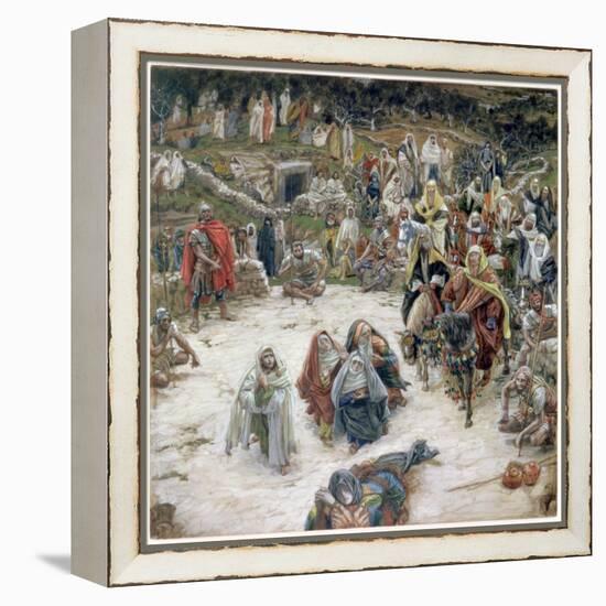 What Christ Saw from the Cross, Illustration for 'The Life of Christ', C.1886-96-James Tissot-Framed Premier Image Canvas