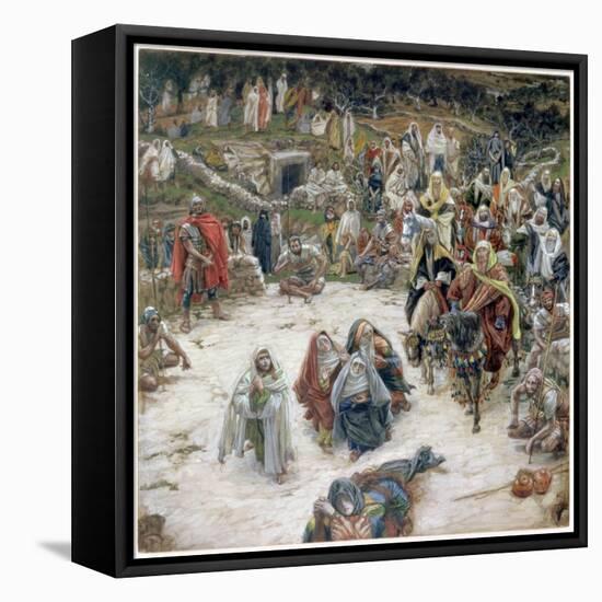 What Christ Saw from the Cross, Illustration for 'The Life of Christ', C.1886-96-James Tissot-Framed Premier Image Canvas