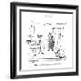 "What day of the week did we decide it was?" - New Yorker Cartoon-George Booth-Framed Premium Giclee Print