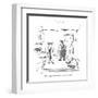 "What day of the week did we decide it was?" - New Yorker Cartoon-George Booth-Framed Premium Giclee Print