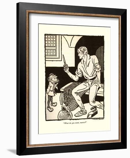 What Do Want, Master?-Frank Dobias-Framed Art Print