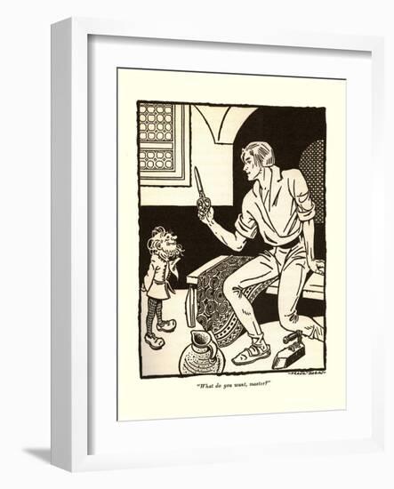 What Do Want, Master?-Frank Dobias-Framed Art Print