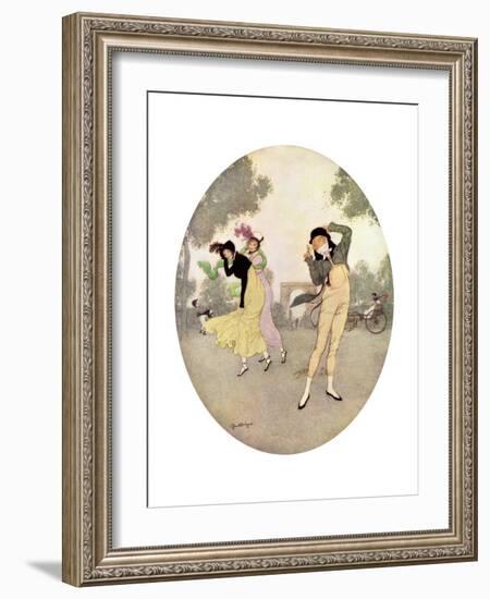 What Do You Think of Young Rouselle?, C1915-Edmund Dulac-Framed Giclee Print