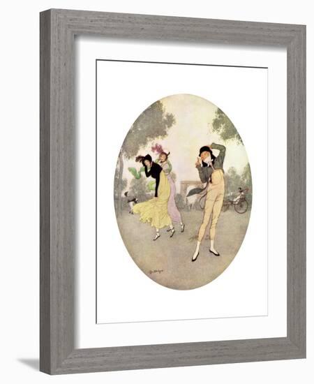 What Do You Think of Young Rouselle?, C1915-Edmund Dulac-Framed Giclee Print