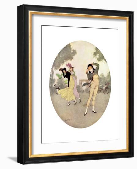 What Do You Think of Young Rouselle?, C1915-Edmund Dulac-Framed Giclee Print