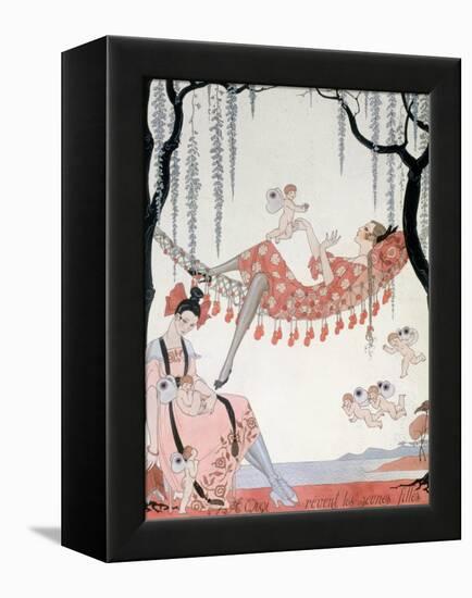 What Do Young Women Dream Of? 1918-Georges Barbier-Framed Premier Image Canvas