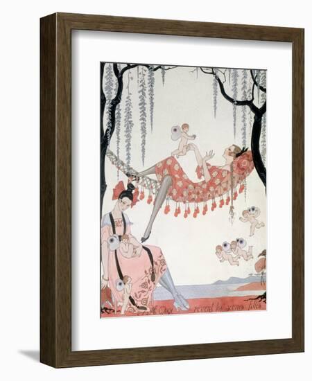 What Do Young Women Dream Of? 1918-Georges Barbier-Framed Giclee Print