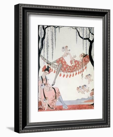 What Do Young Women Dream Of? 1918-Georges Barbier-Framed Giclee Print