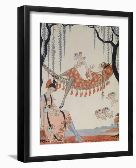 What Do Young Women Dream Of?; a Quoi Revent Les Jeunes Filles?-Georges Barbier-Framed Giclee Print