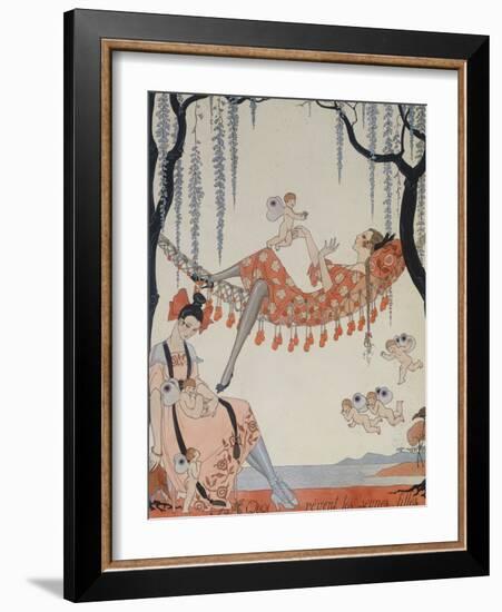 What Do Young Women Dream Of?; a Quoi Revent Les Jeunes Filles?-Georges Barbier-Framed Giclee Print