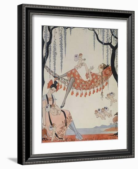 What Do Young Women Dream Of?; a Quoi Revent Les Jeunes Filles?-Georges Barbier-Framed Giclee Print