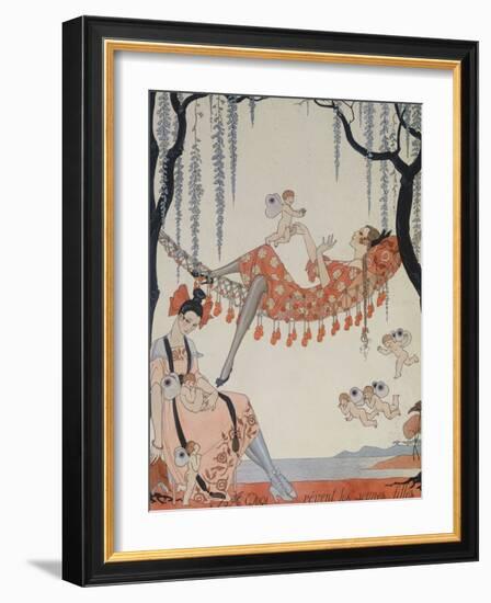 What Do Young Women Dream Of?; a Quoi Revent Les Jeunes Filles?-Georges Barbier-Framed Giclee Print