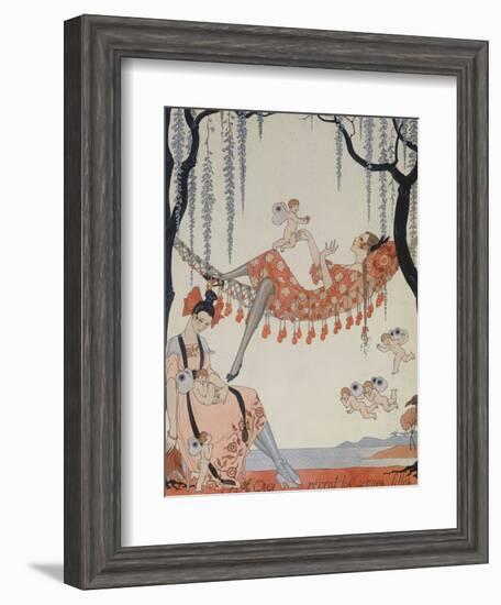 What Do Young Women Dream Of?; a Quoi Revent Les Jeunes Filles?-Georges Barbier-Framed Giclee Print