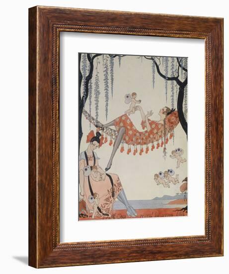 What Do Young Women Dream Of?; a Quoi Revent Les Jeunes Filles?-Georges Barbier-Framed Giclee Print