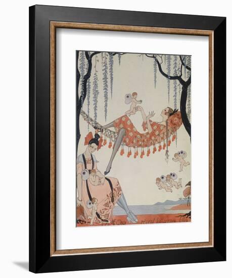 What Do Young Women Dream Of?; a Quoi Revent Les Jeunes Filles?-Georges Barbier-Framed Giclee Print