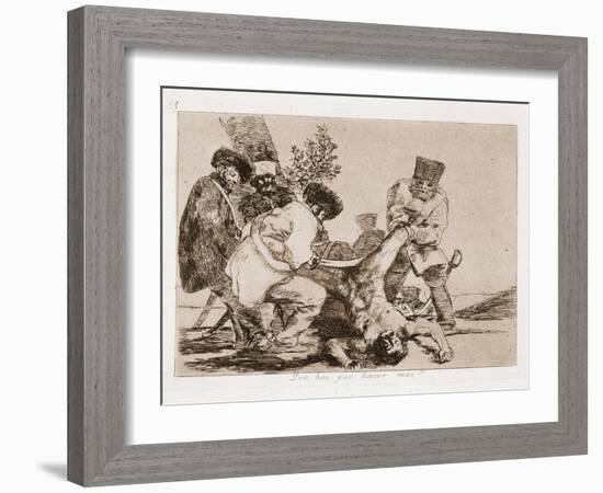 What else can we do?-Francisco Jose de Goya y Lucientes-Framed Giclee Print