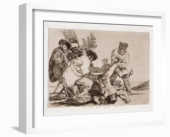 What else can we do?-Francisco Jose de Goya y Lucientes-Framed Giclee Print