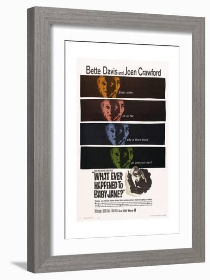 What Ever Happened To Baby Jane?, 1962, Directed by Robert Aldrich-null-Framed Giclee Print