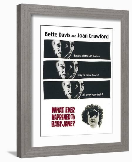 What Ever Happened To Baby Jane?, 1962, Directed by Robert Aldrich-null-Framed Giclee Print